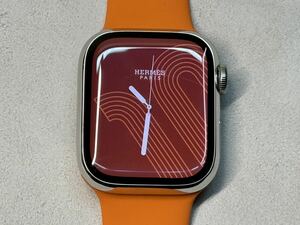 ☆即決 美品 Apple Watch series7 HERMES 41mm アップルウォッチ エルメス GPS+Cellular シルバーステンレス 心電図 シリーズ7 708