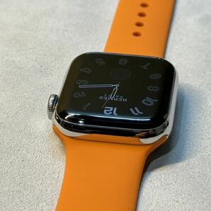 ☆即決 バッテリー100％ Apple watch シリーズ5 アップルウォッチ HERMES Series5 40mm ステンレス GPS+Cellular 706の画像5