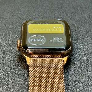 ☆即決 オススメ Apple watch Series5 40mm ゴールドステンレス ミラネーゼループ GPS+Cellularモデル アップルウォッチ シリーズ 719の画像5