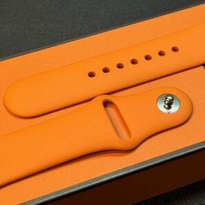 ☆最新 即決 美品 100% Apple Watch series9 HERMES 41mm アップルウォッチ エルメス GPS+Cellular シルバーステンレス シリーズ9 728の画像9