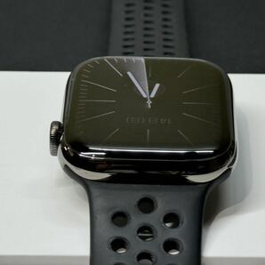 ☆即決 バッテリー100％ Series8 Apple Watch 45mm グラファイトステンレス アップルウォッチ Nike シリーズ8 737の画像5