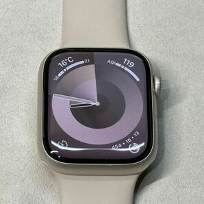 ☆即決 美品 バッテリー86% Apple Watch series7 45mm スターライトアルミニウム アップルウォッチ GPS+Cellularモデル シリーズ7 751