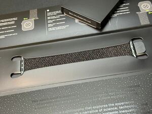 ☆即決 美品 Apple watch 正規品 Black Unity ブレイデッドソロループ 45mm 44mm サイズ9 アップルウォッチ 純正品 789