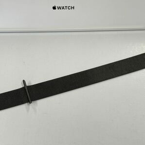 ☆即決 美品 純正 Apple watch 45mm 44mm 42mm グラファイト ミラネーゼループ ステンレス バンド アップルウォッチ ミラネーゼ 802の画像9