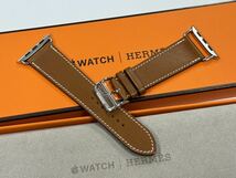 ☆即決 未使用 フォーヴ アトラージュ Apple watch HERMES エルメス シンプルトゥール レザーバンド 45mm 44mm 42mm アップルウォッチ 804_画像1