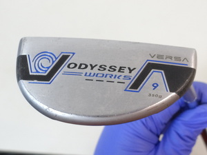 H2106 ODYSSEY オデッセイ WORKS VERSA #9 350g ワークス ヴァーサ パター 純正スチールシャフト 中古品