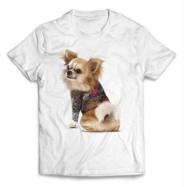 チワワ 犬 いぬ タトゥー 刺青 半袖 Tシャツ メンズ レディース キッズ