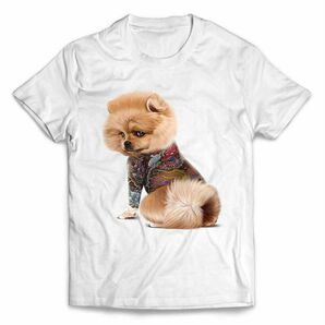 ポメラニアン 犬 いぬ タトゥー 刺青 半袖 Tシャツ メンズ レディース