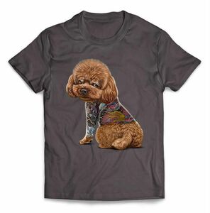 プードル 犬 いぬ タトゥー 刺青 半袖 Tシャツ メンズ レディース キッズ