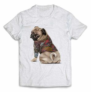 パグ 犬 いぬ タトゥー 刺青 半袖 Tシャツ メンズ レディース キッズ