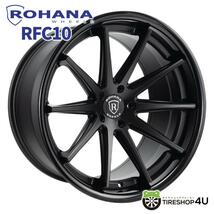 ROHANA RFC10 20インチ 20x10.0J 5/112 +22 MTB マットブラック グロスブラックリップ 新品ホイール1本価格_画像1