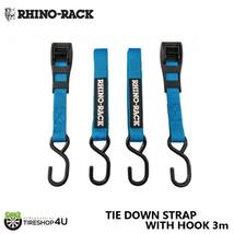 RHINO-RACK ライノラック TIE DOWN STRAP WITH HOOK 3m (PR) タイダウンストラップ&フック_画像1