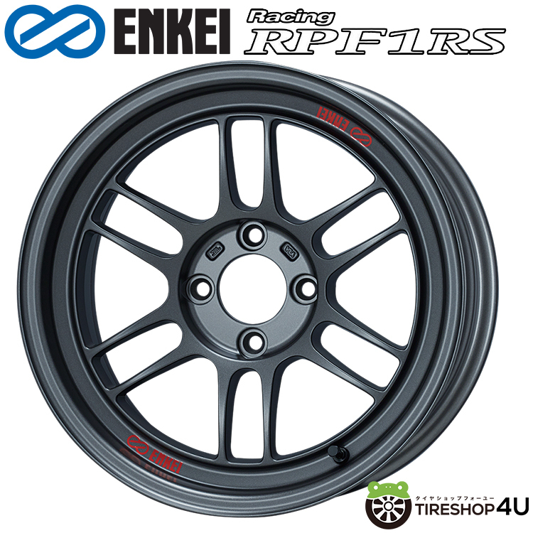 送料無料 ENKEI RPF1RS 15インチ 15x8.0J 4/100 +28 MDG Matte Dark Gunmetallic 新品ホイール1本価格