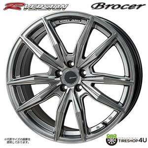 送料無料 MONZA JAPAN R-Version BROCER 18インチ 18x7.5J 5/114.3 +48 JHB ジャニックハイパーブラック 新品ホイール1本価格