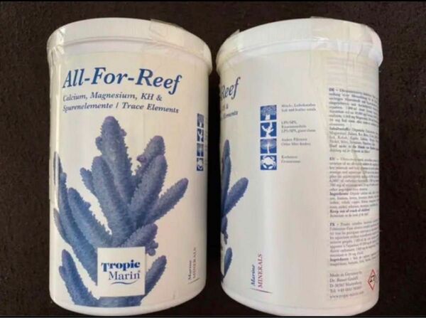 【買得】【ラスト入荷不明】トロピックマリン All For Reef 海水添加剤 160g=1l