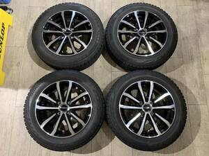 【2404020】スタッドレス e:vance 14インチ 5.5J +43 PCD100 4H + VRX2 165/65R14 2021年 タンク ルーミー トール パッソ ジャスティ 等