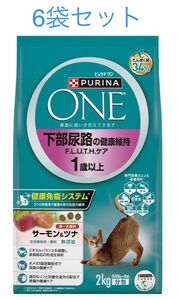 ピュリナワンキャット 下部尿路健康維持FLUTHサーモンツナ　4袋入(1袋500g)×6袋セット　新品　賞味期限2025年以降