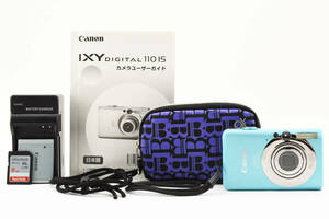 ★極美品 Canon IXY 110IS ブルー ★動作確認済み・カビクモリなし キヤノン イクシー