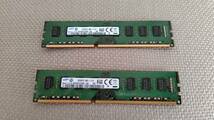 SAMSUNG製 PC3-12800U DDR3 1600MHz メモリ 8GB×2枚 計16GB_画像1