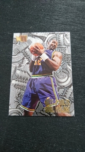 1996年当時物!FLEER/SKY BOX製NBA UTAH JAZZ「KARL・MALONE」METALトレーディングカード1枚/ユタジャズ カール・マローンBASKETBALL