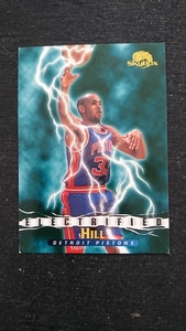 1996年当時物!FLEER/SKY BOX製NBA DETROIT PISTONS「GRANT・HILL」トレーディングカード1枚/デトロイトピストンズ グラント・ヒル 