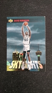 1993年当時物!UPPER DECK製NBA SANANTONIO SPURS「DAVID・ROBINSON」トレーディングカード1枚/BASKETBALL ロビンソン スパーズ 