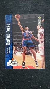1995年当時物UPPER DECK製NBA DETROIT PISTONS「GRANT・HILL」トレーディングカード1枚/デトロイトピストンズグラント・ヒルBASKETBALLFIRA