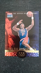 1996年当時物!UPPER DECK製OLYMPIC BASKETBALL USA代表DREAM TEAM「KARL・MALONE」トレーディングカード1枚/NBA UTAH JAZZカール・マローン