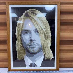 １円スタート Jackie Cheffins Kurt Cobain ジャッキー シェフィンズ カートコバーン ポスター 絵画 アート 額付き サインありの画像1