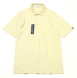 新品 日本製 90's ピアスポーツ PIA SPORTS ツートーン 半袖 ポロシャツ 3 少し薄手 胸ポケット 刺繍 ライカ Raika