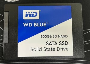 ■送料無料■ WD BLUE 2.5インチSSD　500GB　3D 動作確認済み 使用時間　2259h