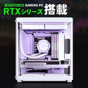 ミニ白色海景房 ゲーミングPC ホワイト デスクトップパソコン GeForce RTX3060 13世代 Windows11 NVME 500GB メモリ16GB デスクトップPC