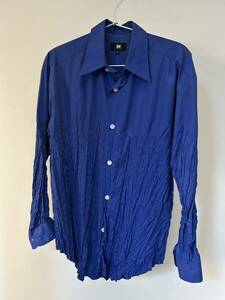  Issey Miyake. обработка складок рубашка рубашка с длинным рукавом рубашка длинный рукав голубой Garcon детский 