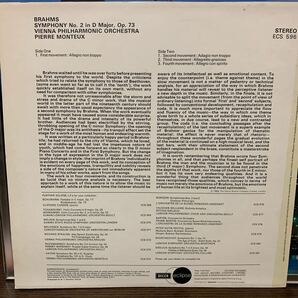 UK盤 モントゥー晩年のブラ2名演／ブラームス／交響曲 第2番／ウィーンフィル／Decca／1959年の画像2