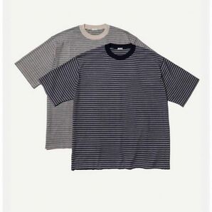 24ss アプレッセ　A.PRESSE High Gauge S/S Striped T-Shirt