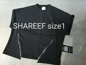 Shareef シャリーフ　半袖Ｔシャツ　メンズ1（S）ジップドルマンカットソー