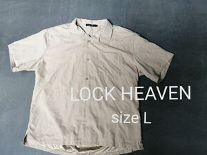 LOCK HEAVEN ロックヘヴン 半袖シャツ オープンカラー メンズL　