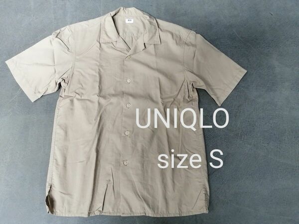 UNIQLO　ユニクロ　オープンカラー半袖シャツ　メンズS　446901