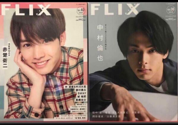 ①FLIX plus vol.40と②FLIX plus vol.36の2冊セット