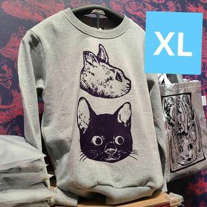 XL 台湾 奇幻動物森林 台湾 ヒグチユウコ グレー スウェット トレーナー　台湾限定