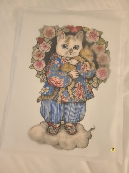 M こはる 奇幻動物森林 樋口裕子展 Tシャツ シャツ ひとつめちゃん 台湾 ヒグチユウコ 白 ボリス 客家花布