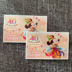 東京ディズニーリゾート 株主用パスポート 2枚