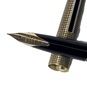 G8857【パイロット】カスタム スターリングシルバー ペン先18KWG H1272 万年筆の画像3