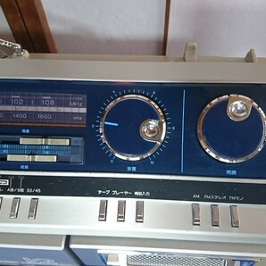 シャープ レコードプレーヤー内蔵ラジカセ VZ-V 2 動作品 メンテナンス済の画像4