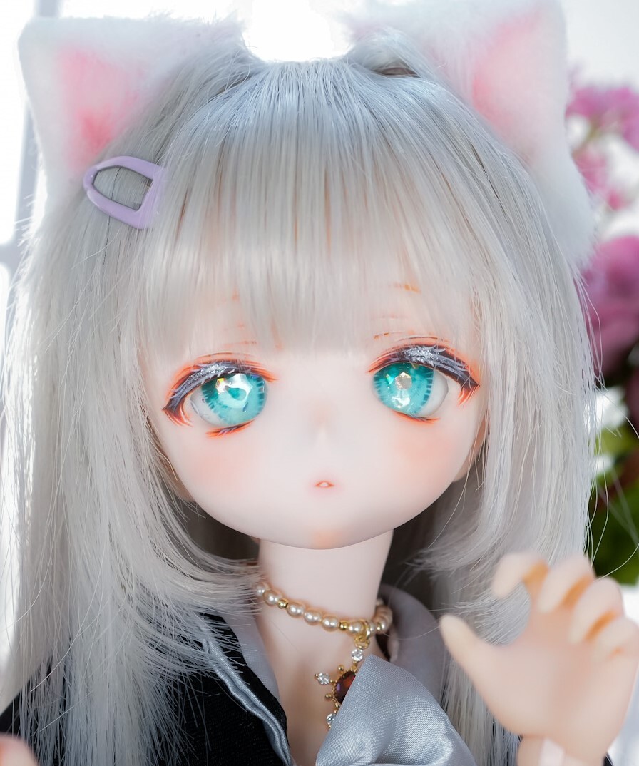 *Catron*DDH-01SW Haut Weicher Vinyl-Kopf + 2 Bonusaugen Dollfie Dream MDD defekt, Puppe, Charakterpuppe, Dollfie-Traum, Teile