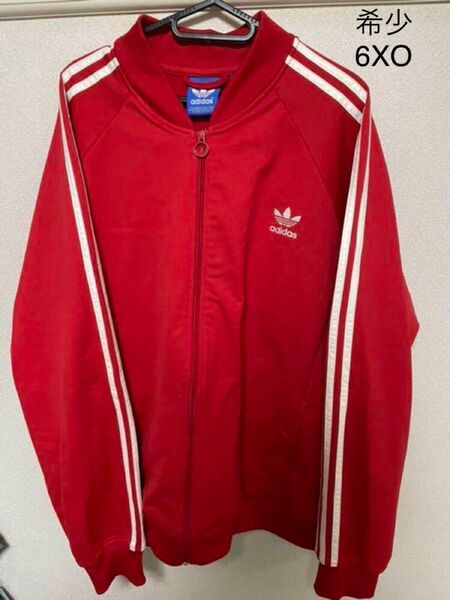 《新品》adidas originals ATPトレフォイルトラックジャケットジャージ赤6XO オーバーサイズ希少LA購入