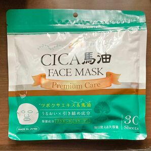 CICA 馬油　フェイスマスク プレミアムケア　(30枚入り)