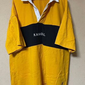 KANGOL ポロシャツ ラガーシャツ 黄色 イエロー