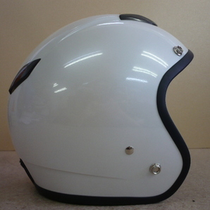 8955.未使用 タグ付き 南海部品 ジェットヘルメット ZEUS NAZ-201 パールホワイト サイズ：フリーの画像4