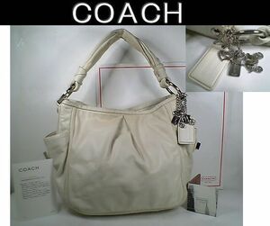 ★超美品☆稀少！★ＣＯＡＣＨ　コーチ★フルレザー ターンロック ハンドバッグ■メタルチャーム＆人馬モチーフ＆ハートモチーフメタル■